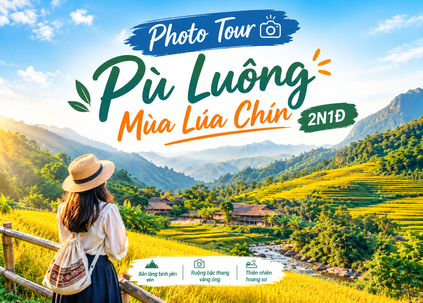 Photo tour Pù Luông – Khám Phá Thác Mây 2N1Đ Photo tour Pù Luông – Khám Phá Thác Mây 2N1Đ